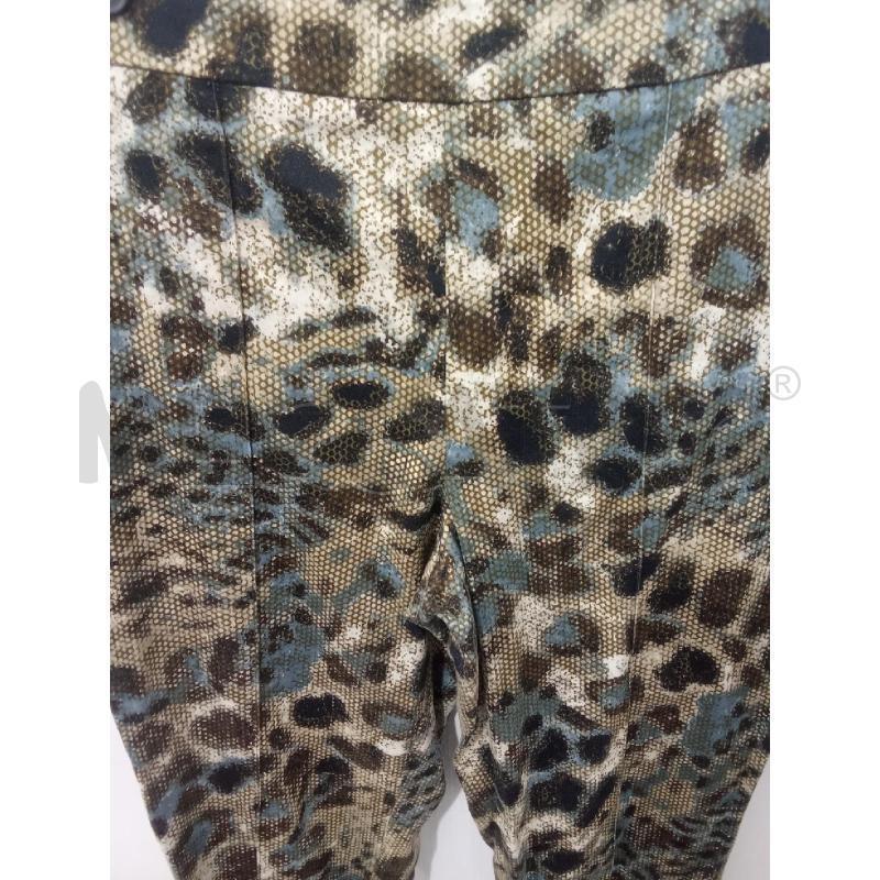 PANTALONE DONNA MARRONE AZZURRO FANTASIA ANIMALIER\PITONATA MAX MARA | Mercatino dell'Usato Benevento 3